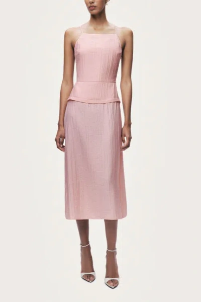 Nocturne Spaghetti Strap Maxi Dress In Pink