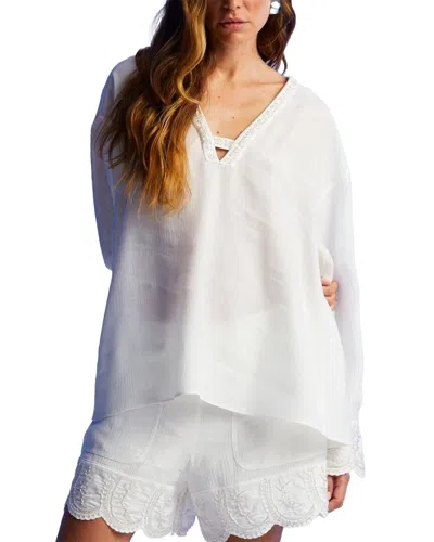 Nocturne Stone Detailed Shorts In White