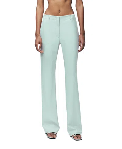 Nocturne Straight Leg Mid Rise Trousers In Green