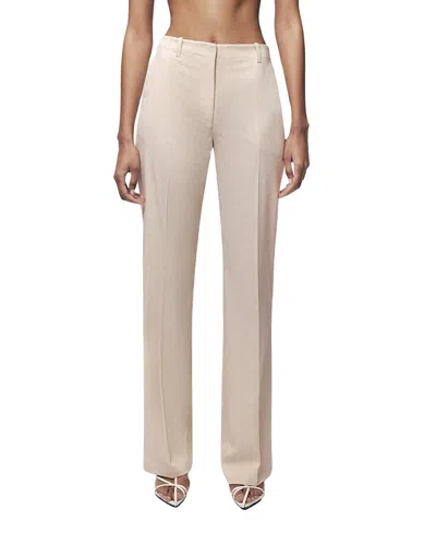 Nocturne Straight Leg Trousers In Neutral