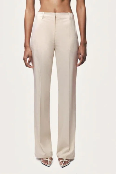 Nocturne Straight Leg Trousers In White