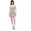 Nocturne Strapless Mini Dress In Beige
