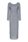 NOCTURNE STRIPED DRESS WITH LOW BACK