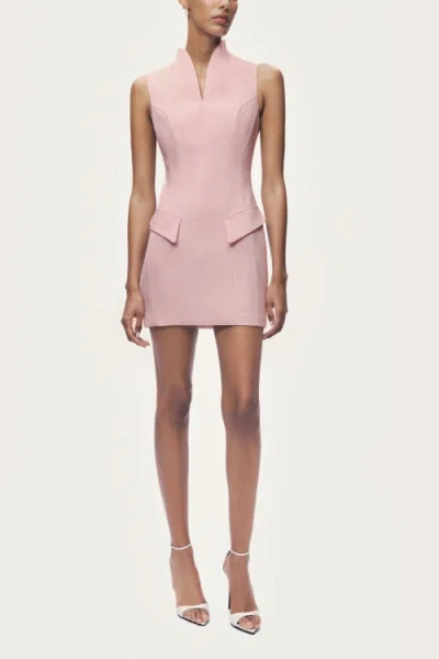 Nocturne Tailored Mini Dress In Pink