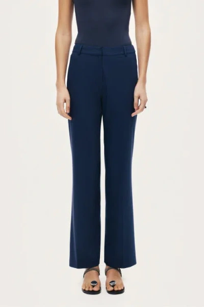 Nocturne Tailored Straight-leg Pants In Blue