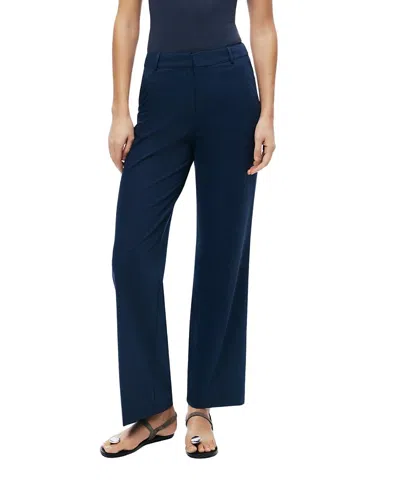 Nocturne Tailored Straight-leg Pants In Blue