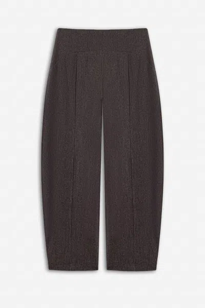 Nocturne Tapered Tailored Trousers In Brown