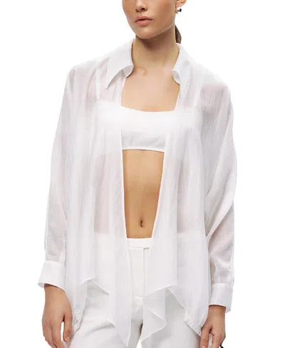 Nocturne Tie-detail Shirt In Open White