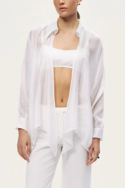 Nocturne Tie-detail Shirt In White