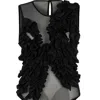NOCTURNE TULLE BODY WITH RUFFLE DETAIL DRESS
