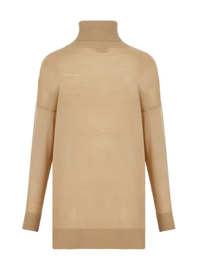 Nocturne Turtleneck Knit Sweater In Beige