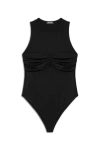 Nocturne Twist Detailed Bodysuit In Black