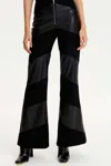 NOCTURNE TWO TONED HIGH-WAISTED FLARE PANTS