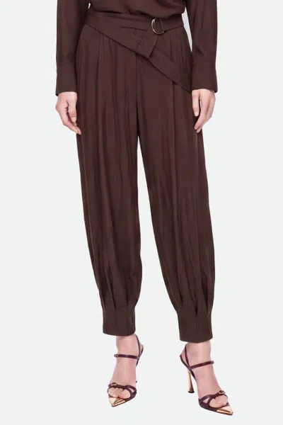 Nocturne Waist Accessory Harem Trousers In Brown