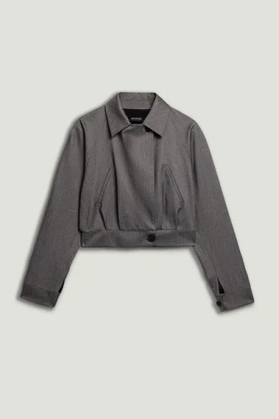 NOCTURNE NOCTURNE WAISTBAND DETAIL BOMBER JACKET