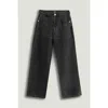 Nocturne Washed Wide Leg Jeans In Gray
