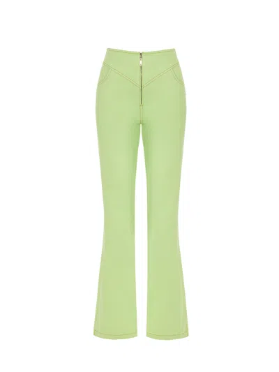 Nocturne Wide Leg Jeans In Green