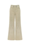 NOCTURNE NOCTURNE WIDE LEG JEANS WITH ZIPPER DETAIL AT WAIST