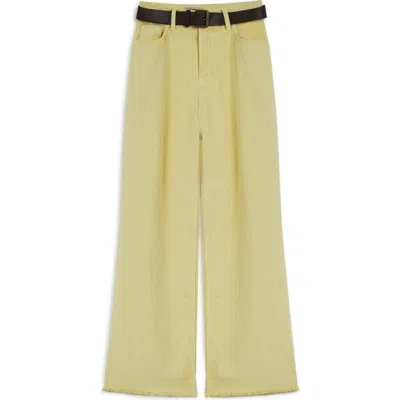 Nocturne Wide Leg Jeans In Yellow