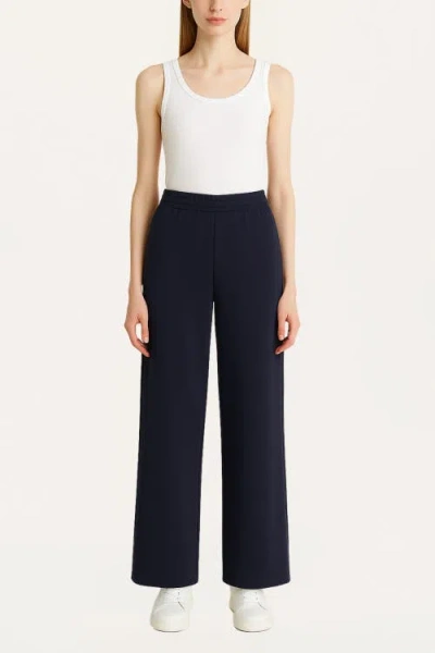 Nocturne Wide-leg Jersey Pants In Blue
