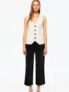 Nocturne Wide-leg Crepe Satin Pants In Black