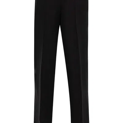 Nocturne Wide-leg Linen Pants In Black