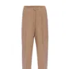 Nocturne Wide-leg Linen Pants In Brown