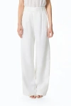 Nocturne Wide-leg Linen Pants In White