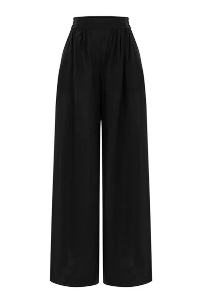 Nocturne Wide-leg Trousers In Black