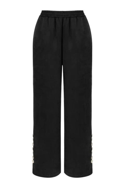 Nocturne Wide Leg Trousers In Black