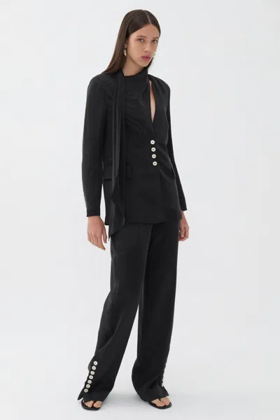 Nocturne Wide Leg Pants In Black