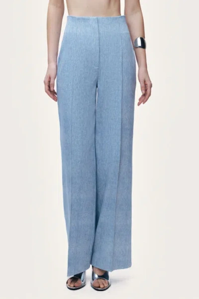 Nocturne Wide Leg Trousers In Blue