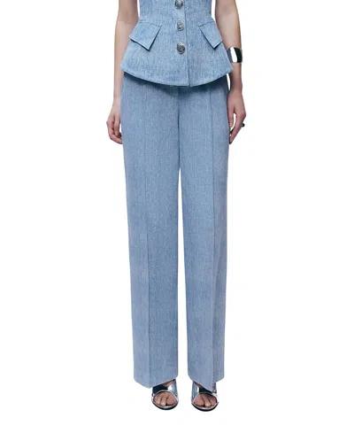 Nocturne Wide Leg Trousers In Blue