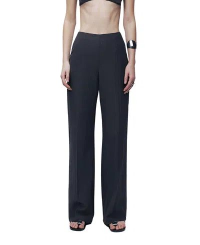 Nocturne Wide-leg Fluid Pants In Neutral