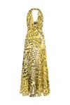 Nocturne Ankle Length Dress With Accessory Detail