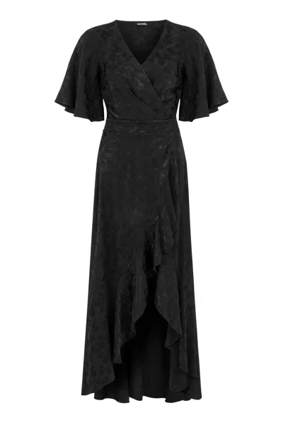 Nocturne Women's Asymmetric Flounce Dress - Black