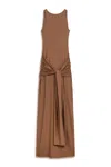 Nocturne Women's Backless Maxi Dress - Brown