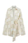 Nocturne Belted Embroidered Jacket