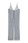 Nocturne Women's Black Anthracite Bead Embroidered Maxi Vest In Gray