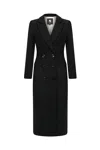Nocturne Curvy Maxi Coat In Black