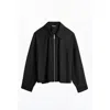 Nocturne Draped Jacket In Black