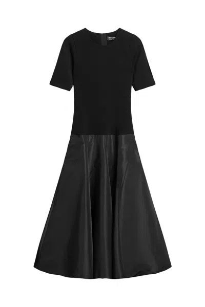 Nocturne Women's Black Flared Midi Dress