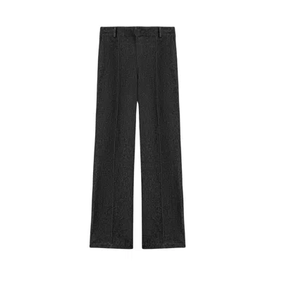 Nocturne Women's Black High-rise Tailored Straight-leg Pants