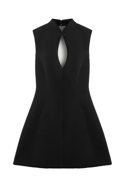 Nocturne Women's Black Open-back Mini Dress