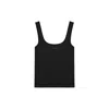 Nocturne Women's Black Printed Sleeveless Crop Top In Black