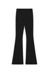 Nocturne Women's Black Ribbed Flared Pants In Black