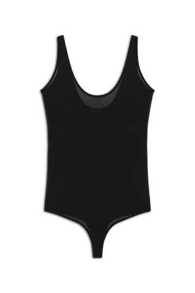 NOCTURNE WOMEN'S BLACK SHEER BODYSUIT