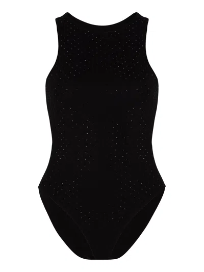 Nocturne Sparkling Bodysuit In Black