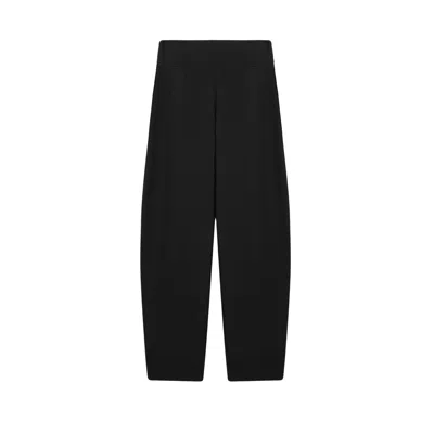 Nocturne Women's Black Tailored Wide Leg Trousers