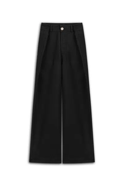 Nocturne Women's Black Waist Detailed Pants